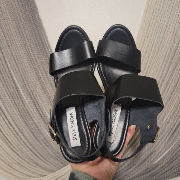 Steve Madden Baasil Wedge Heels Sz 39 (US-8.5) - Picture 6 of 9